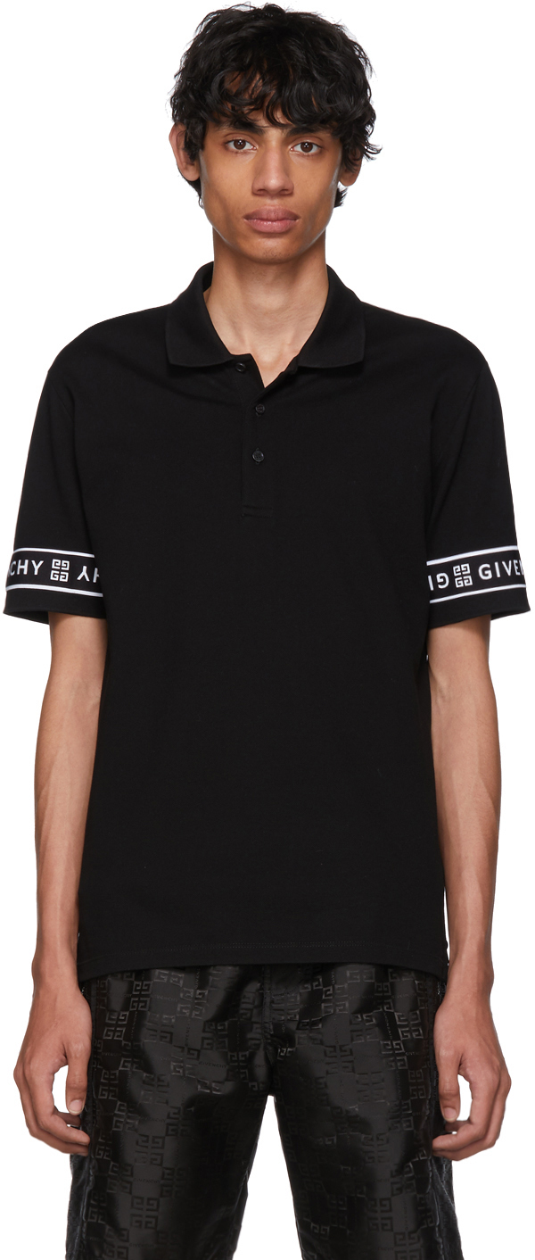 Black 4G Band Polo by Givenchy | SSENSE