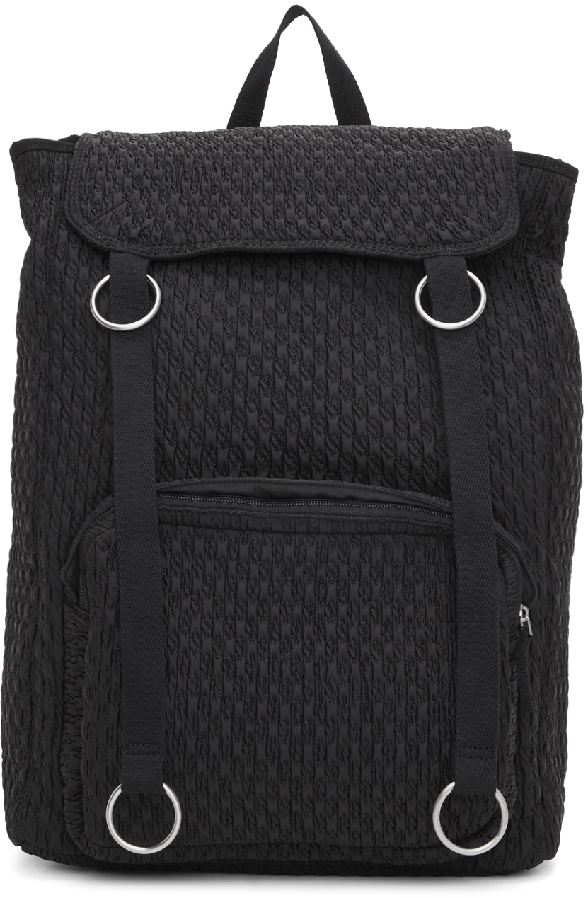 raf simons black eastpak edition backpack