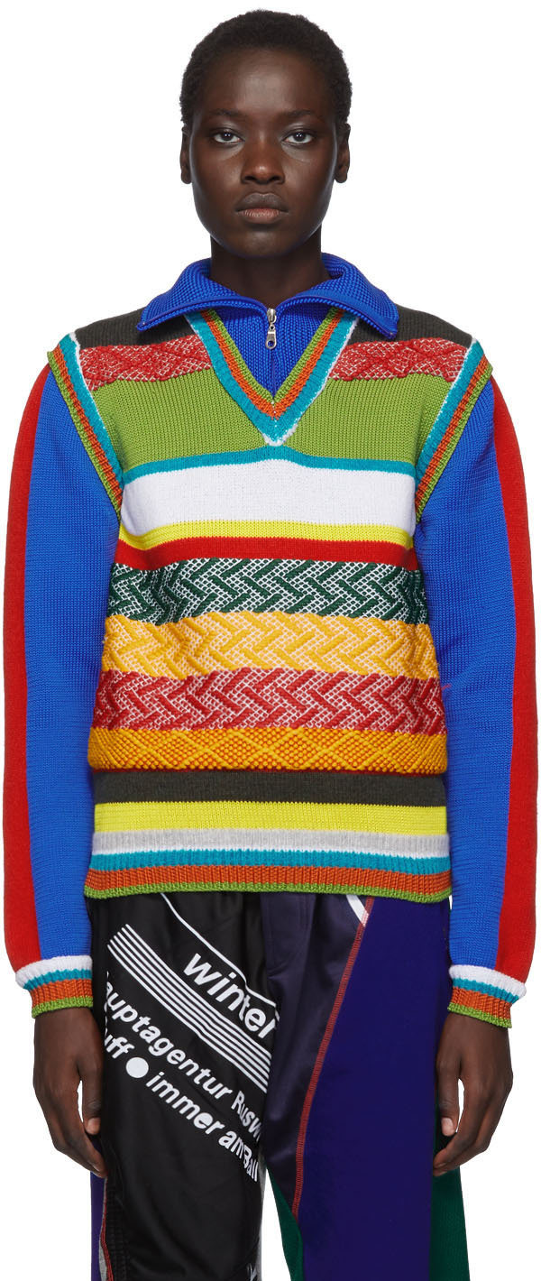 Multicolor AGR Edition Knit Turtleneck by Ahluwalia on Sale