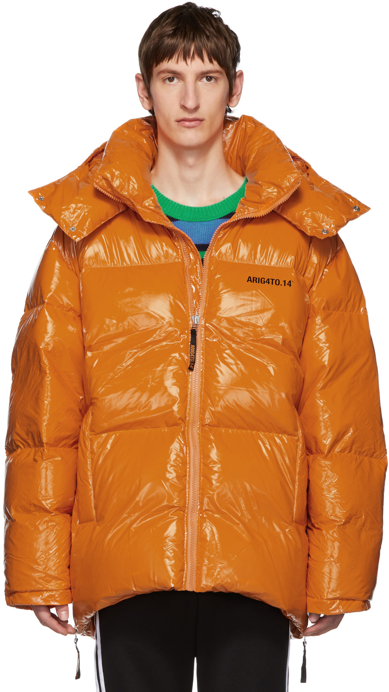 Axel Arigato: Orange Down Nunatak Puffer Jacket | SSENSE UK