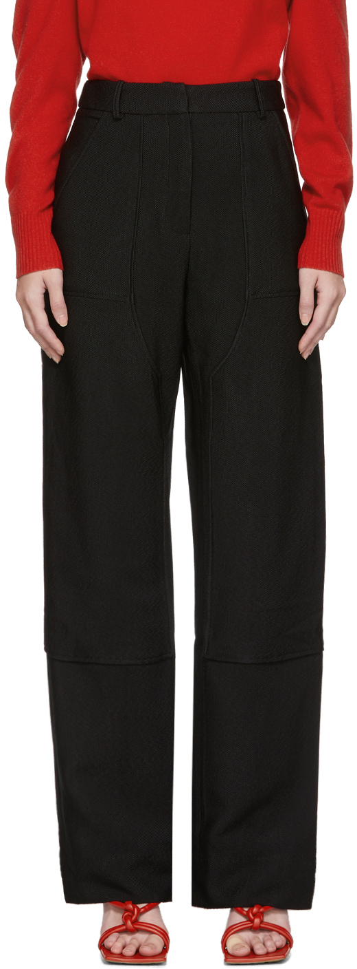 utility trousers black