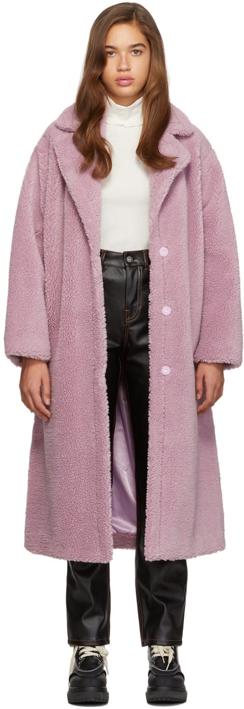 Stand Studio: Purple Maria Coat | SSENSE Canada