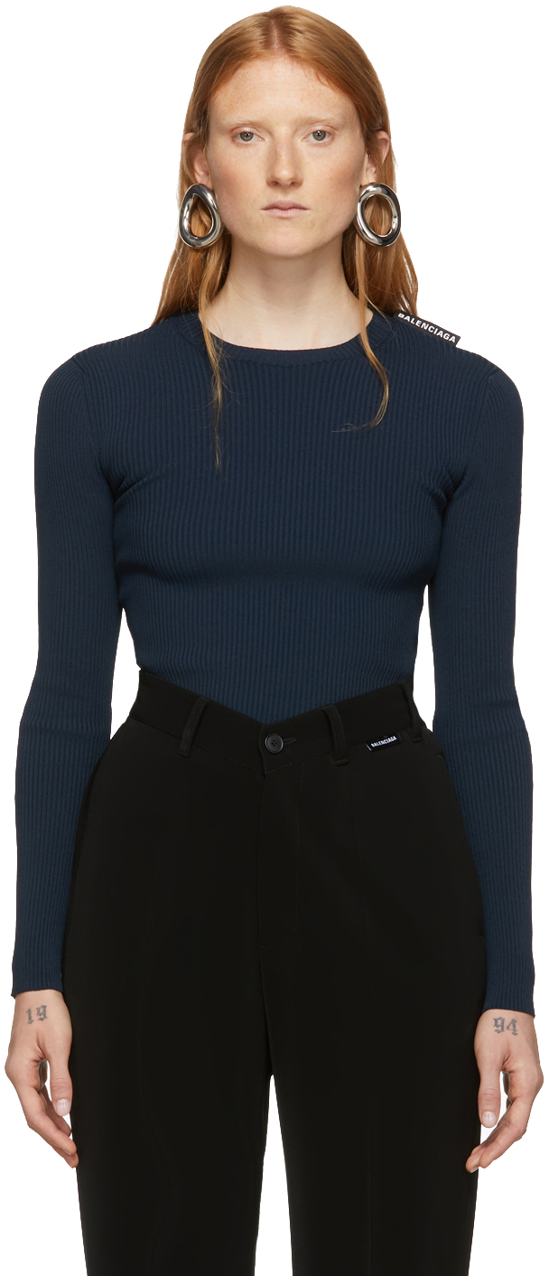 balenciaga ribbed sweater