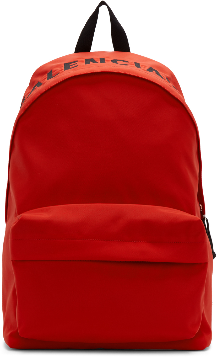 balenciaga red backpack