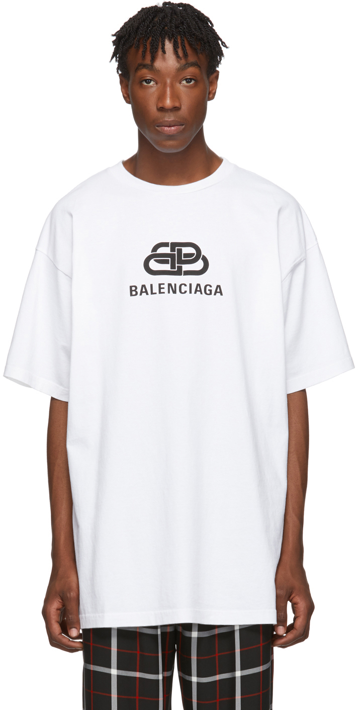balenciaga white oversized shirt