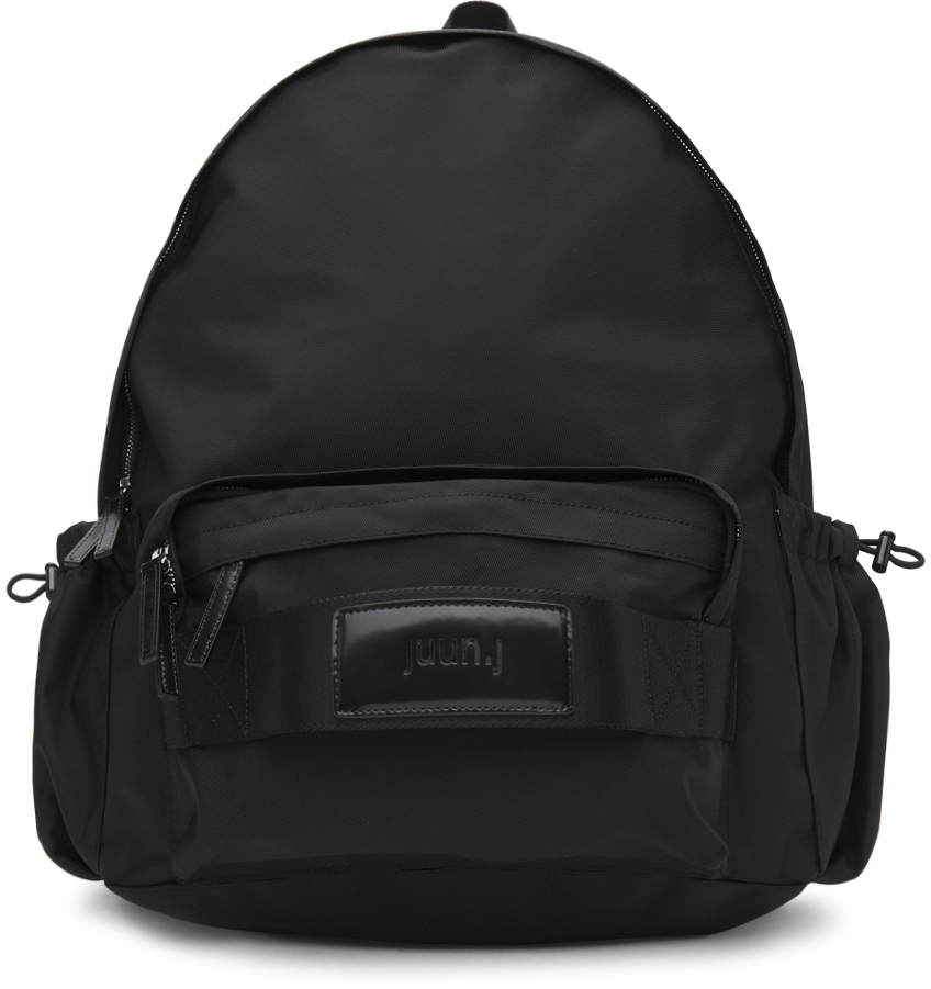 Juun.J: Black Plain Backpack | SSENSE