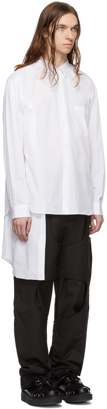 comme des garcons homme plus asymmetric shirt