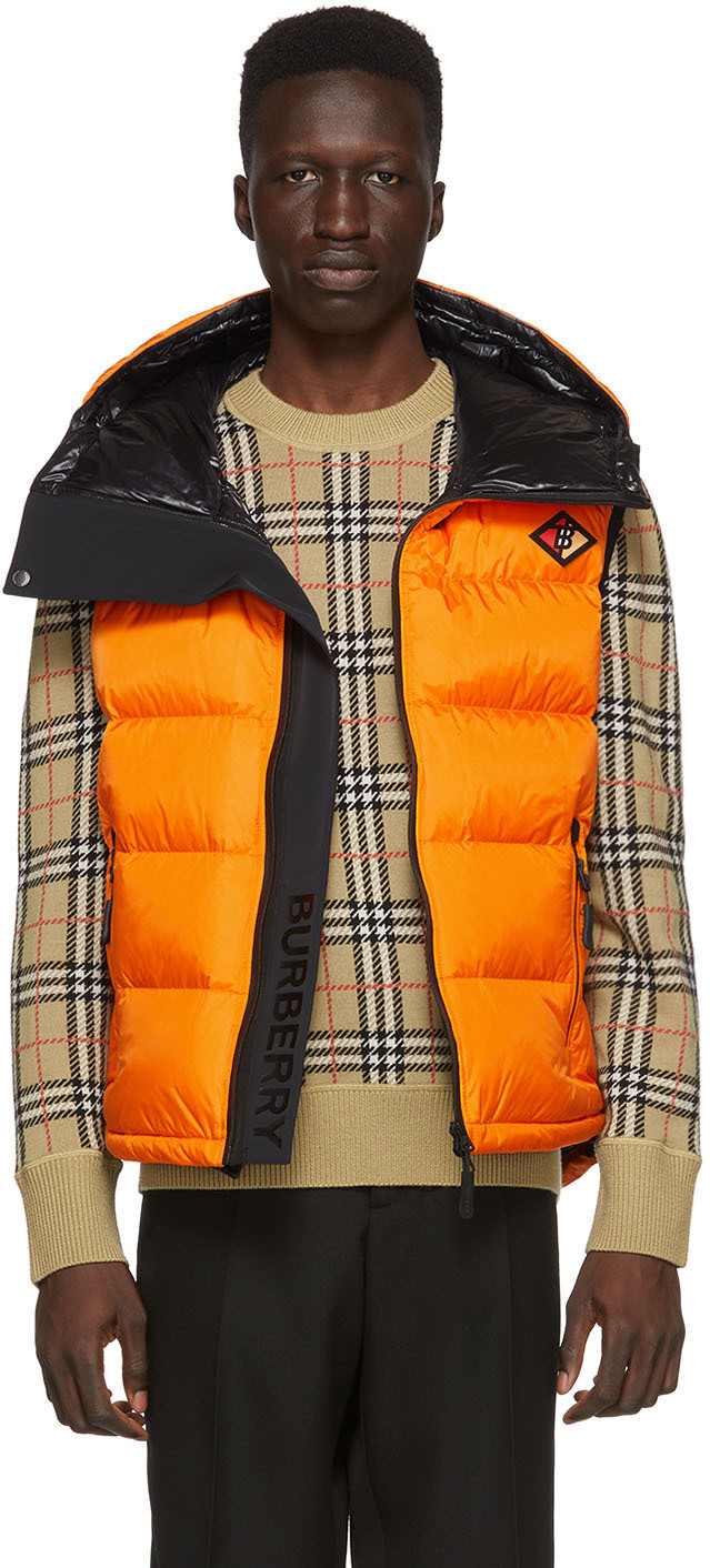 burberry vest orange