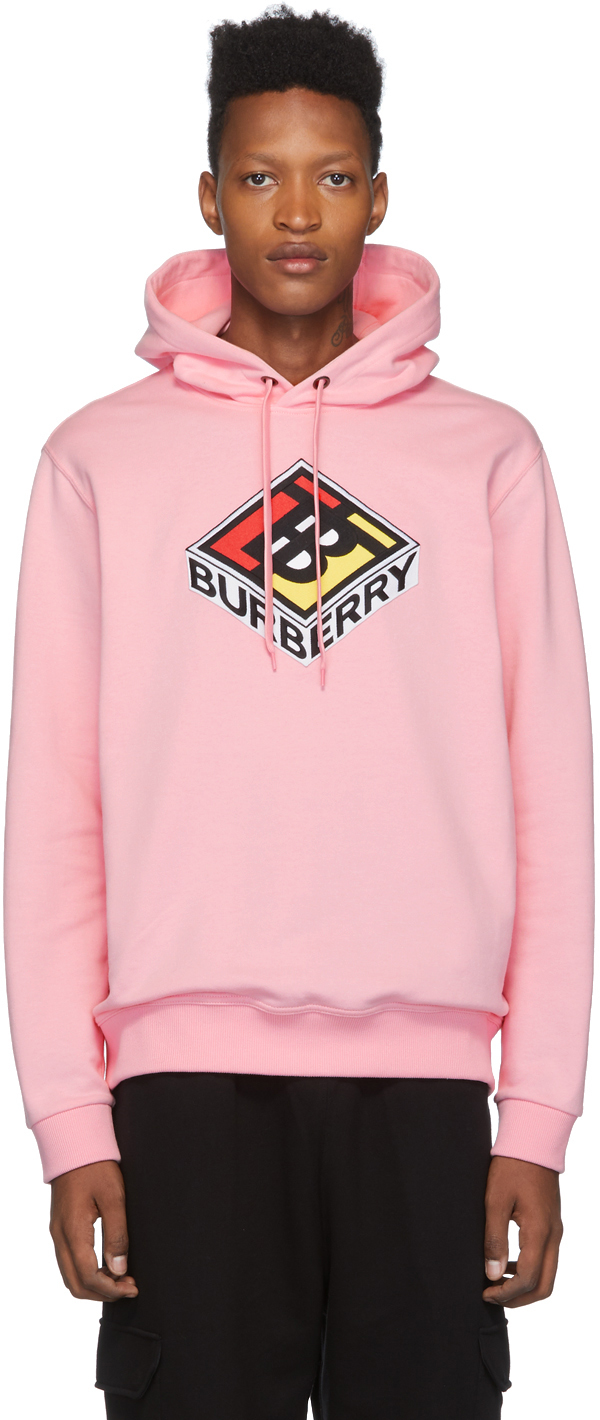 burberry hoodie pink