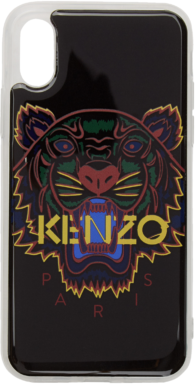 Lade være med grim Lim Kenzo: Black Tiger iPhone X/XS Case | SSENSE
