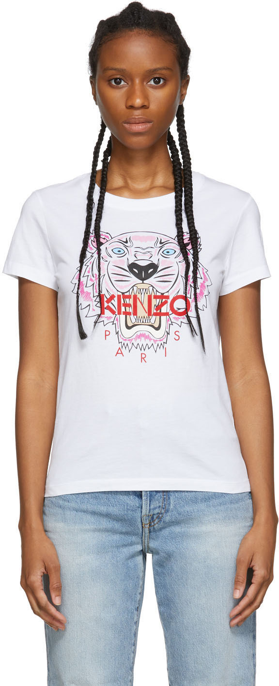 Kenzo White Tiger T-Shirt