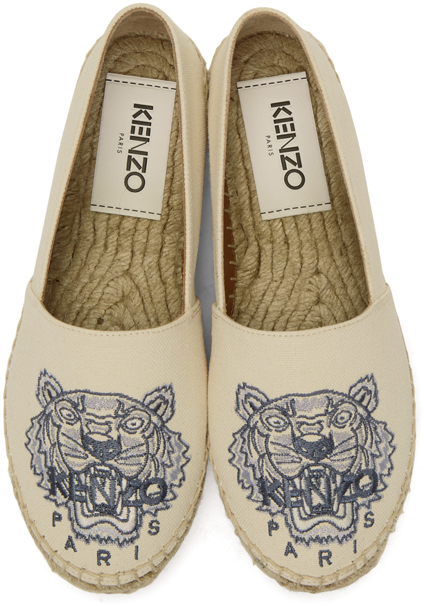 kenzo espadrilles white