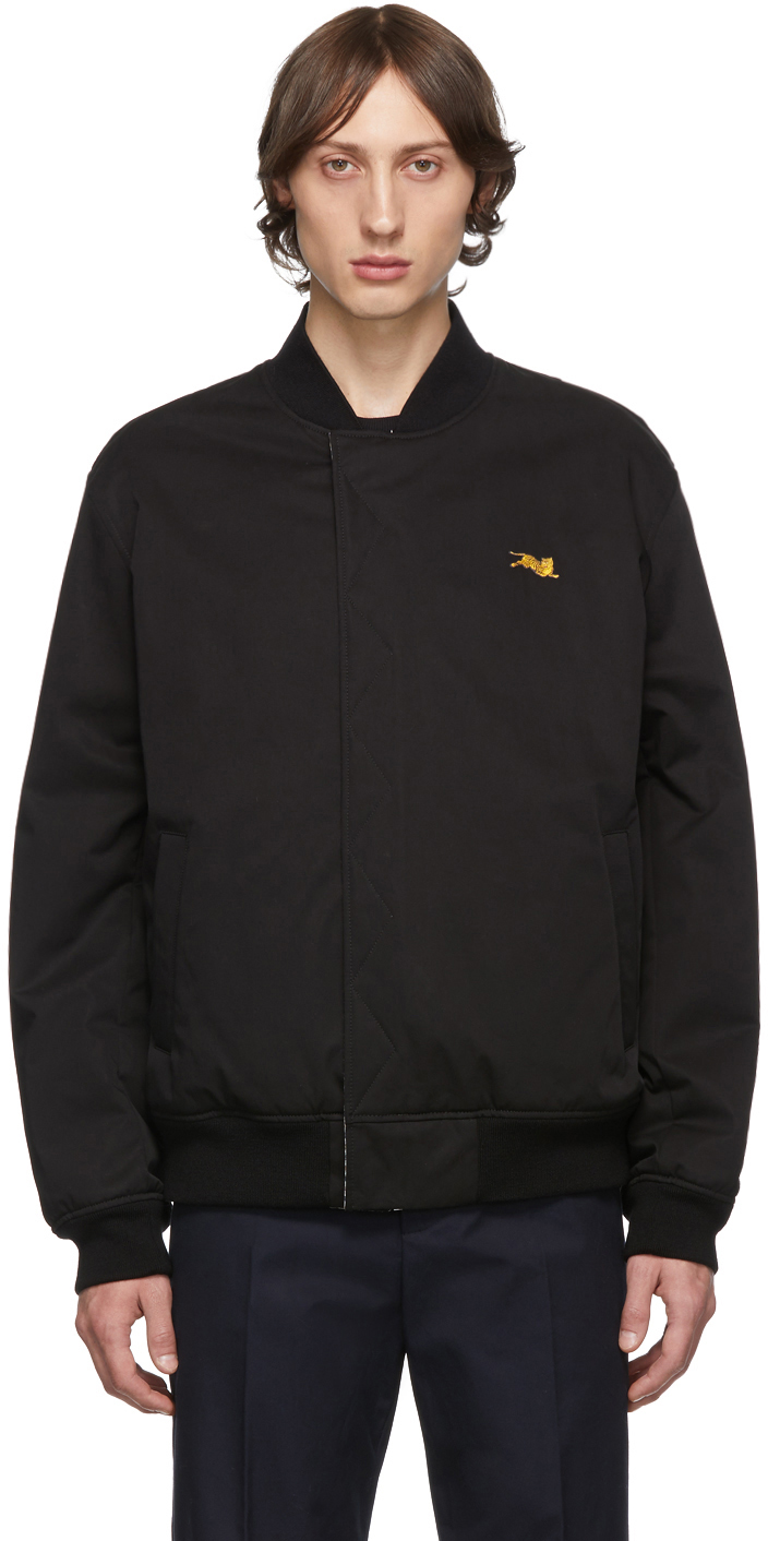 kenzo black bomber jacket