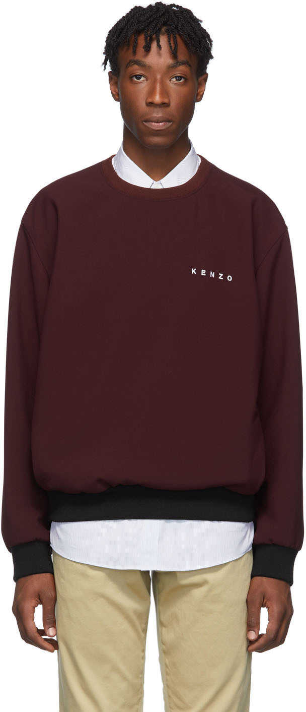 kenzo sweatshirt burgundy