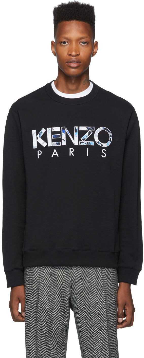 kenzo paris black sweatshirt