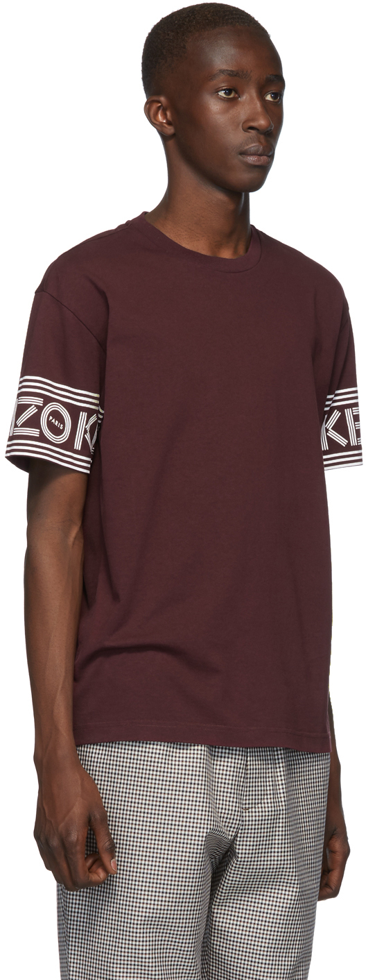 burgundy kenzo t shirt