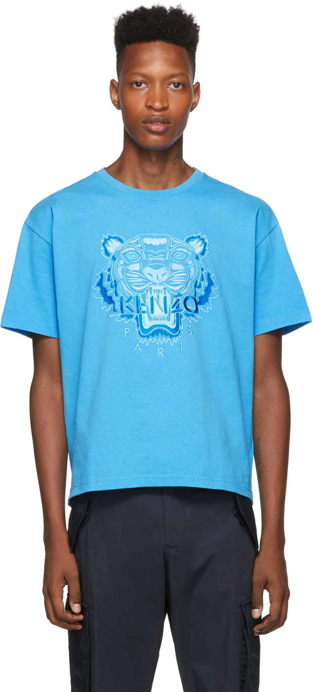 kenzo t shirt blue tiger