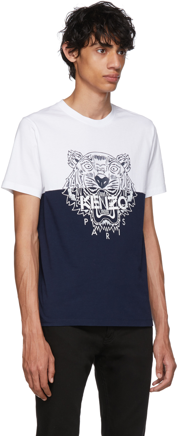 t shirt kenzo bleu