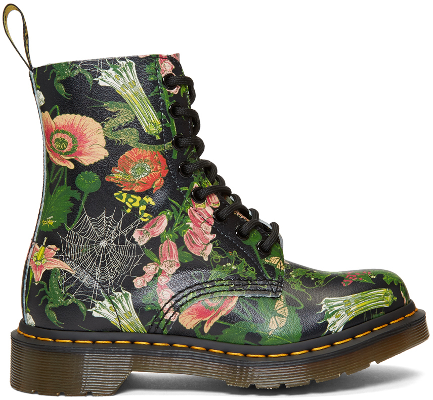 Dr. Martens: Multicolor 1460 Wild Botanics Pascal Boots | SSENSE