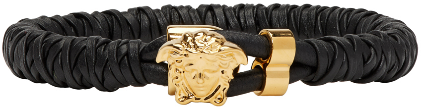 Black Woven Medusa Bracelet