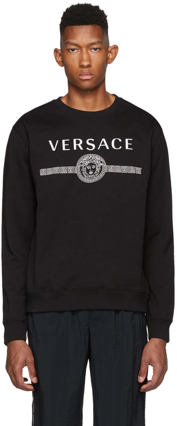 Versace: Black Medusa Sweatshirt | SSENSE