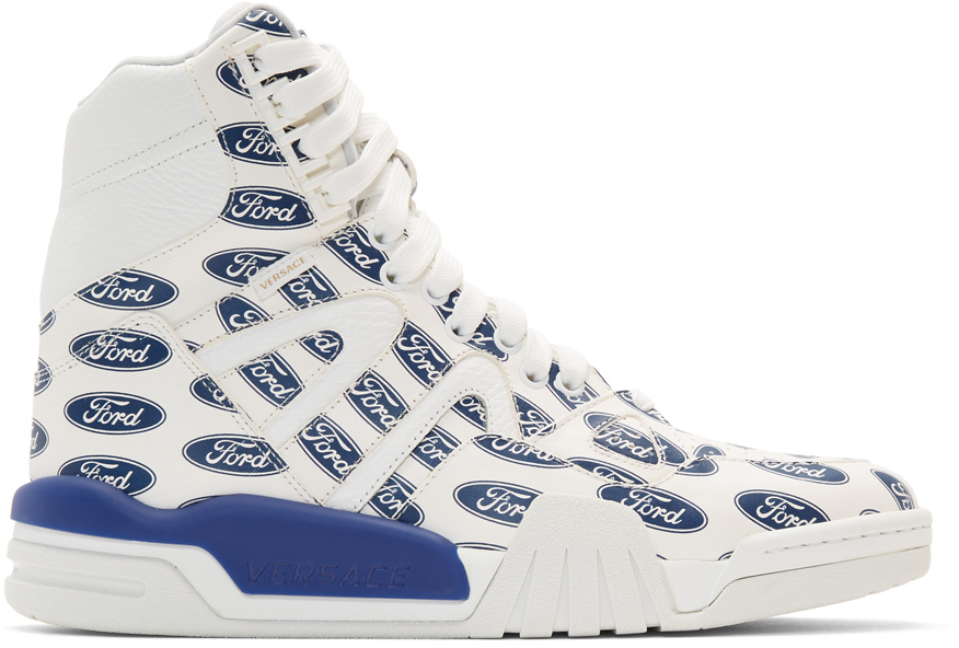 blue versace sneakers