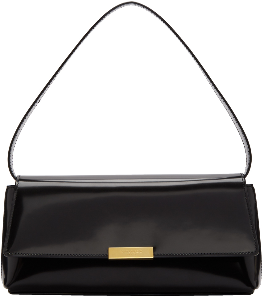 Saint Laurent: Black 90s Baguette Bag | SSENSE Canada