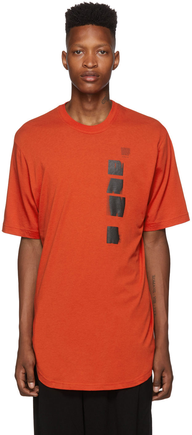 Julius: Orange 'Dawn' T-Shirt | SSENSE