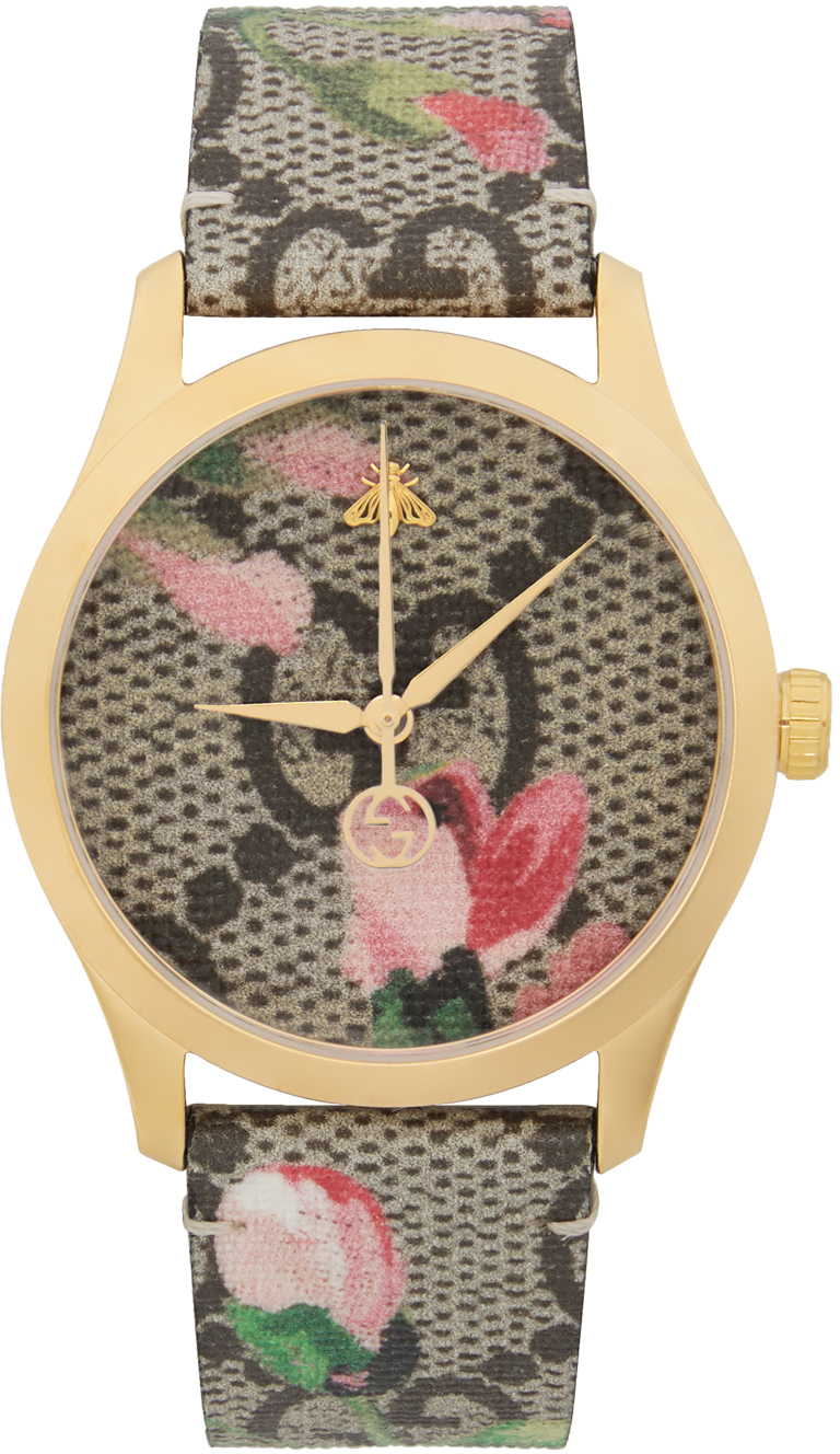 Multicolor Floral GG G-Timeless Watch 