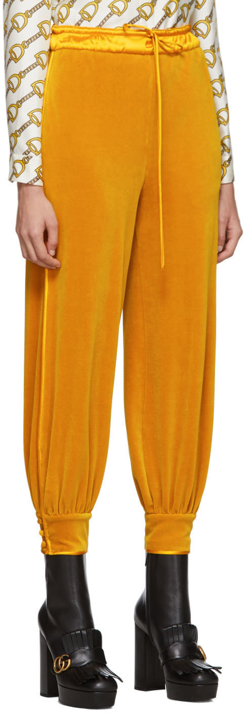 gucci yellow pants