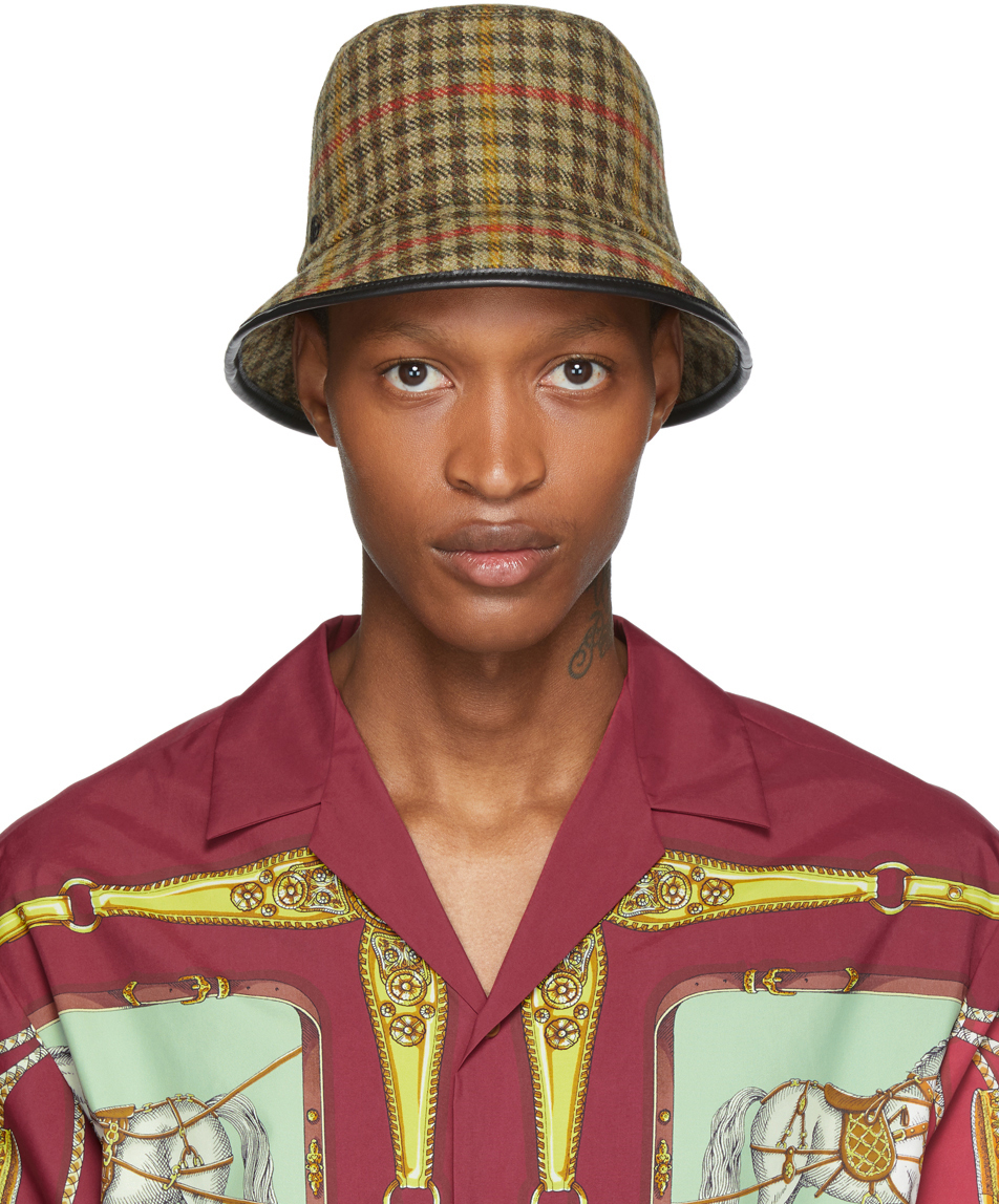 plaid bucket hat