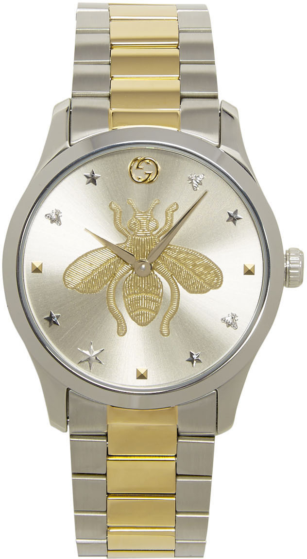 silver gucci watch
