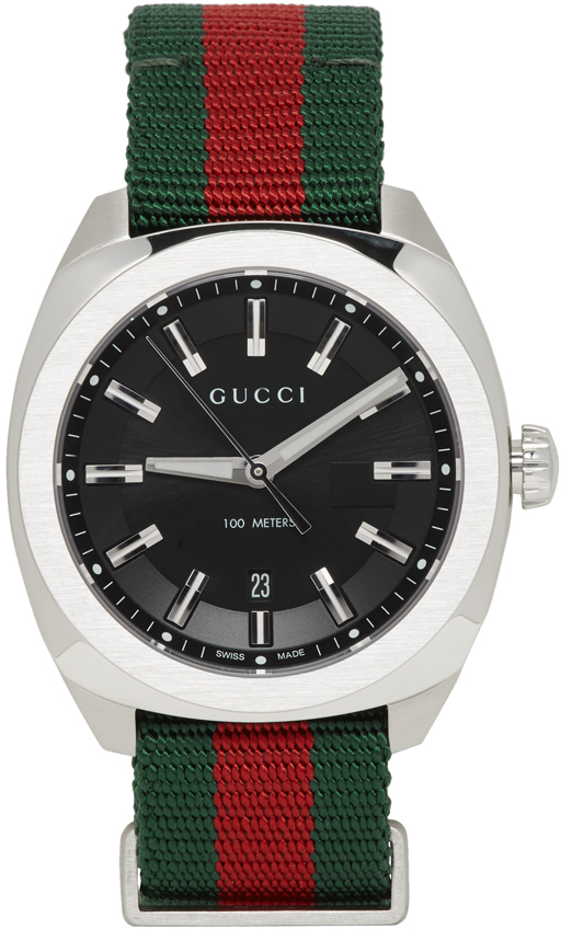 Gucci: Silver GG2570 Watch | SSENSE