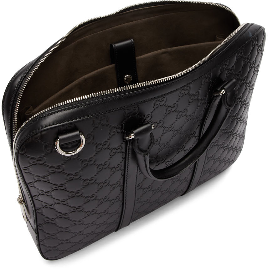 gucci briefcase black