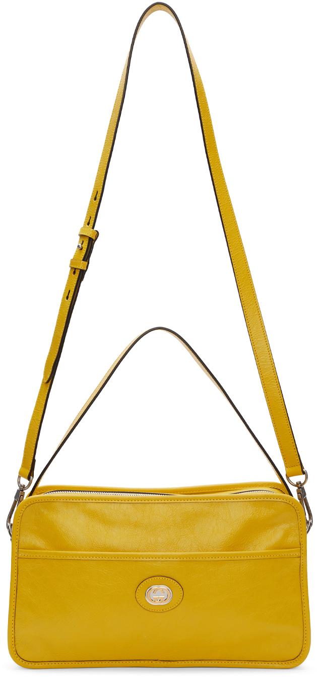 yellow messenger bag