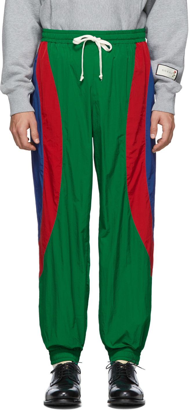 green and red gucci joggers