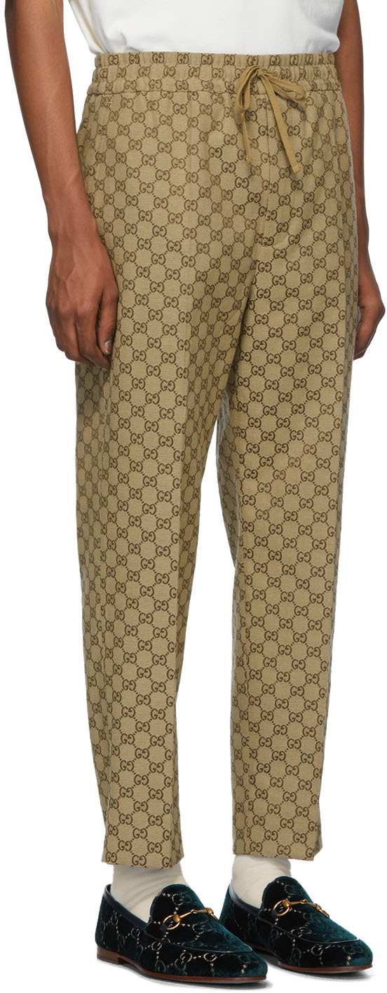 gucci canvas jogging pants