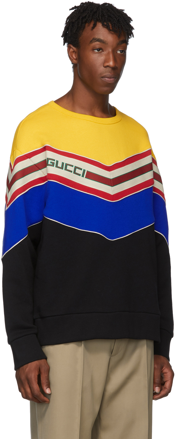 gucci yellow and black sweater