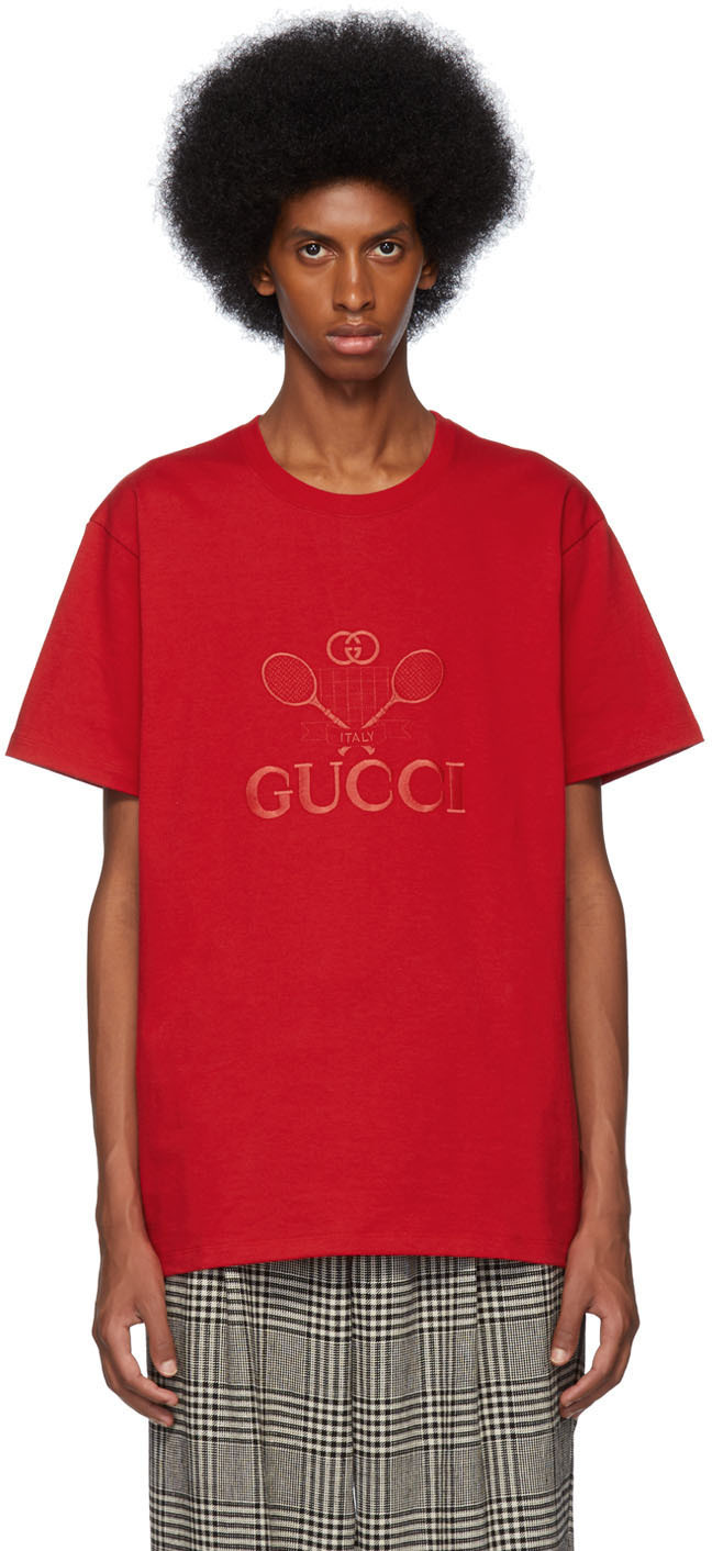 red gucci tee