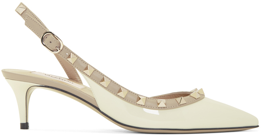 valentino white pumps