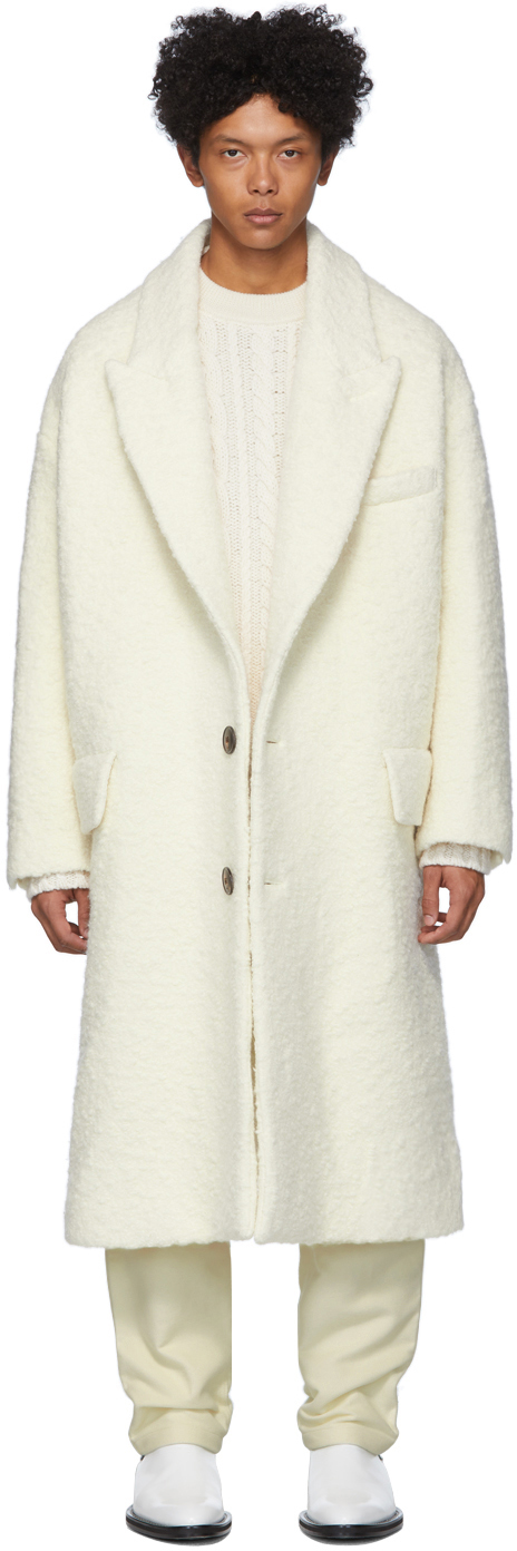 AMI Alexandre Mattiussi: Off-White Oversized Coat | SSENSE