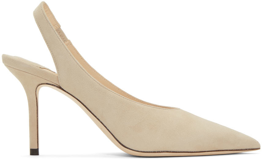 taupe slingback heels