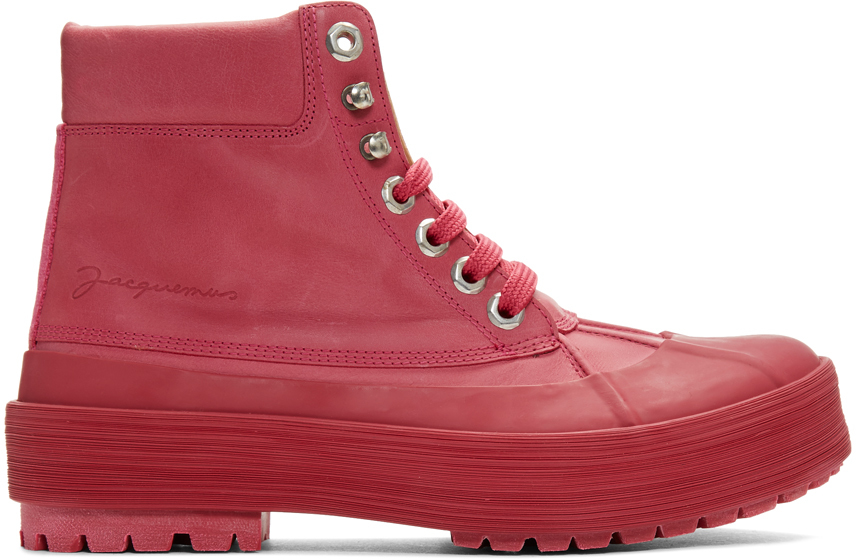 Pink 'Les Meuniers Hautes' Boots