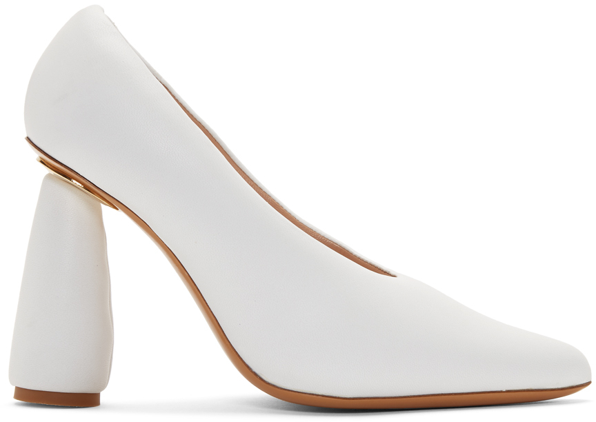 White 'Les Chaussures Jacques' Heels by 