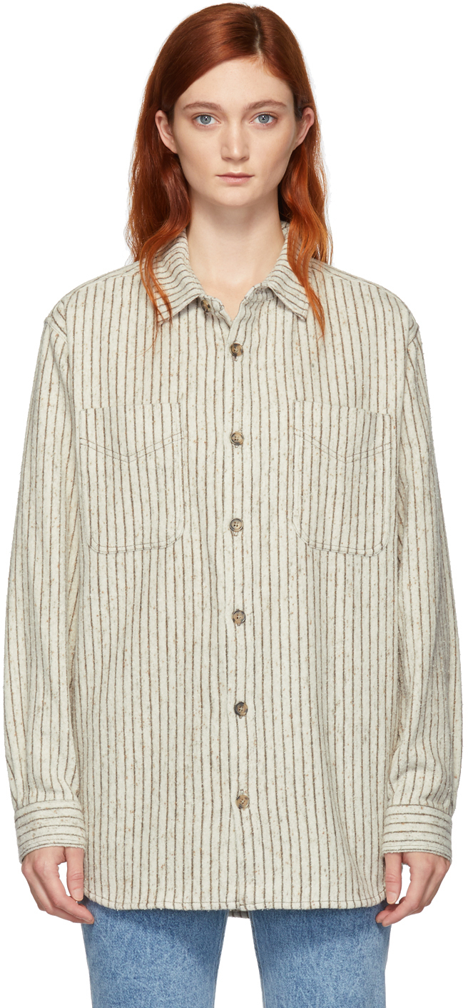 Isabel Marant Etoile: Off-White Paulie Japanese Workwear Shirt | SSENSE