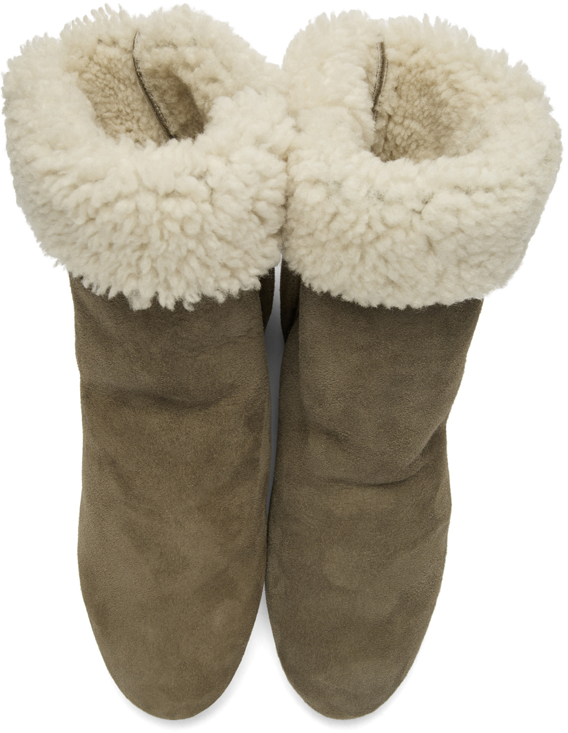 isabel marant shearling boots