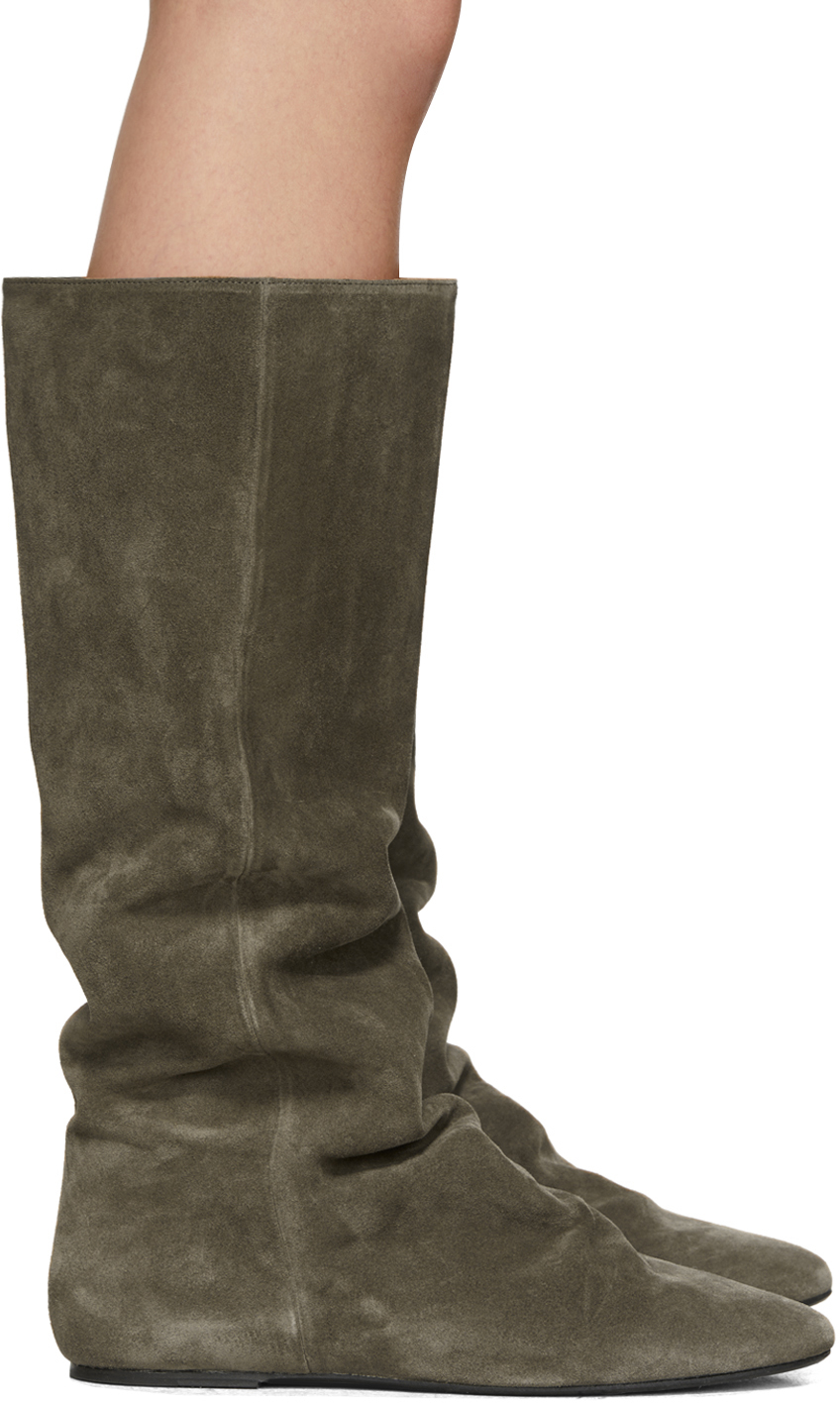 bottes en suede