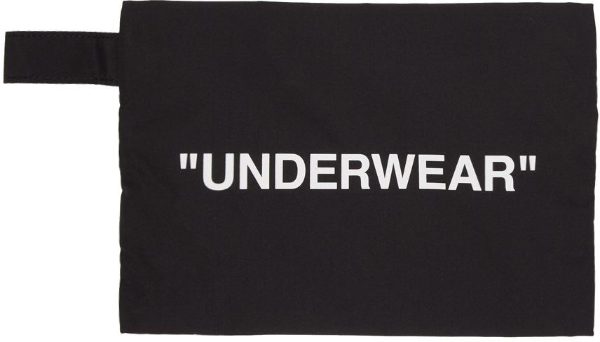 ブラック & ホワイト Underwear ポーチ