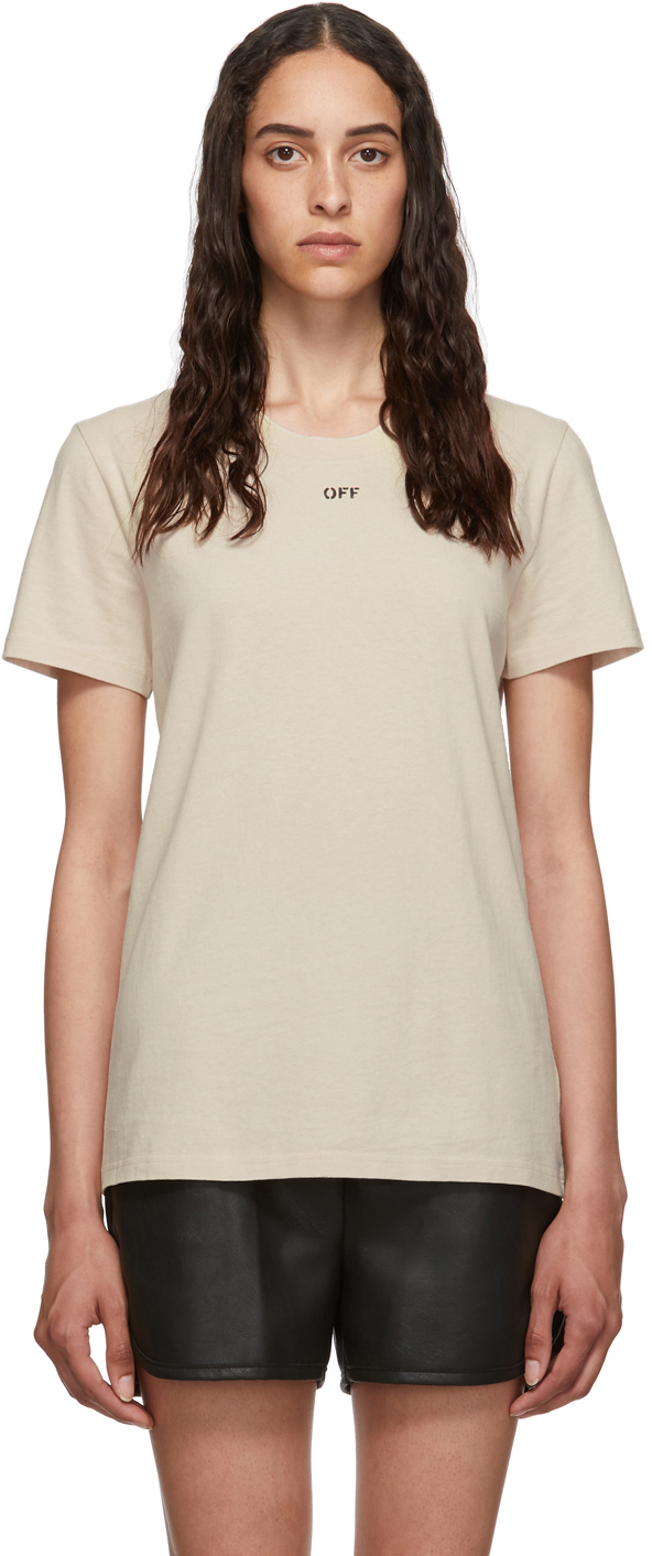 Off-White: Off-White Flowers T-Shirt | SSENSE