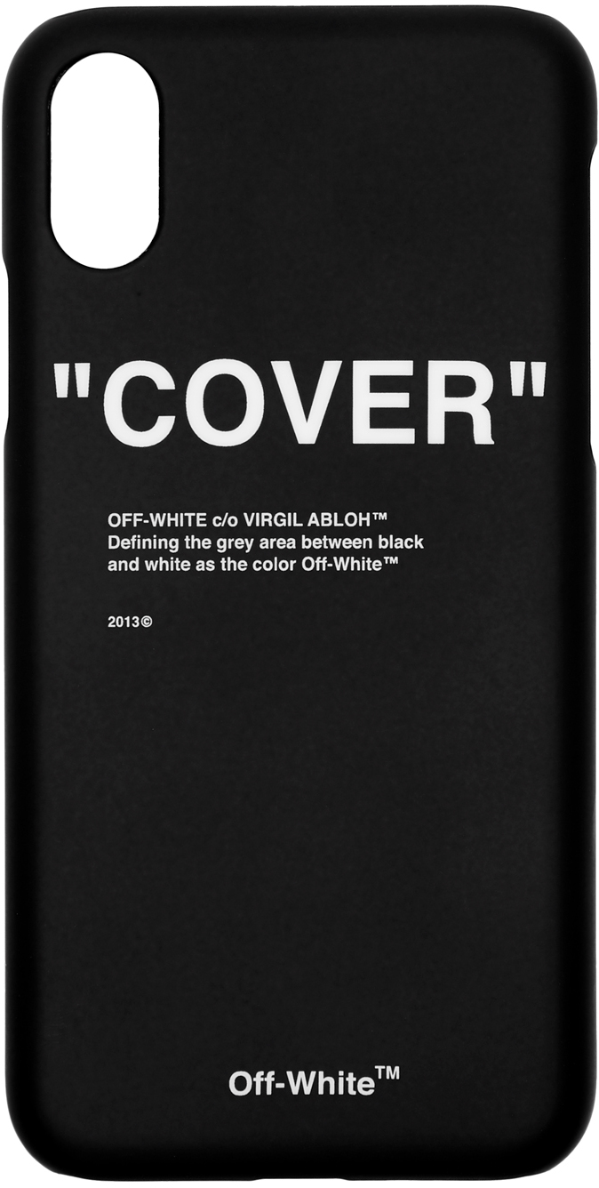 Off White Ssense Canada Exclusive Black Quote Iphone X Case Ssense